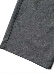 2pcs/Set Teen Boys Knit Straight LegBermuda Shorts, Summer Sports Casual Preppy Style Versatile Shorts - Black - View 11