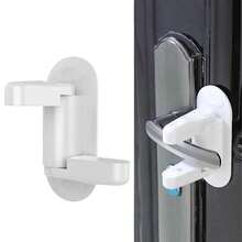 1pc Plain Lock, White Plastic Door Lock Protector For Household - White - View 7