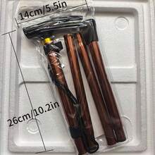 Foldable Lightweight Aluminum Alloy Hiking Poles, Compact Portable Multi-Functional Anti-Slip Walking Sticks, Suitable For Hiking And Climbing, Unisex, Can Be Placed In Backpack For Travel, For Camping - Foldable Adjustable Single-leg Model - View 2