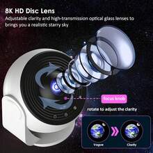 13-In-1 Galaxy Starry Sky Projector With Bluetooth Speaker, White Noise, 360° Rotating Starry Sky Light, Adjustable Ceiling Projection Lamp, Bedroom Decor Night Light, Ideal Gift - Galaxy Star Projector - View 5