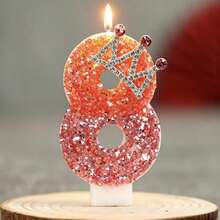 1pc Red Princess Crown Shaped Birthday Candle - Red Princess Crown CQ - View 2