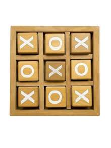 1pc/2pcs 3 Colors Optional Portable Wooden XO Tic Tac Toe Board Game, Logic Thinking Training, 2-Player Interactive Desktop Game, Coffee Table Decor Game, Living Room, Office Decor And Small Office Desk Bar, Wooden Mini Gift, Suitable For Games And Gifts, Home Decor, Suitable For Adults And Teenagers - Multicolor - View 10