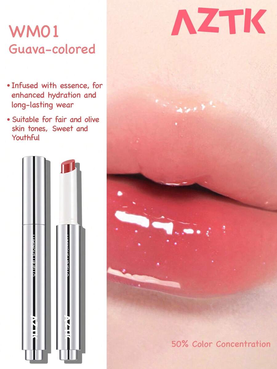 AZTK Yuguang Long-Lasting Lip Jelly, Efek Mengisi Bibir, Lebih Melembapkan dan Tidak Lengket, Cocok untuk Riasan Sehari-hari - WM01 - View 1