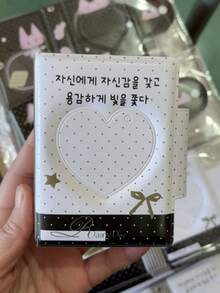 1pc Heart-Shaped Ins Style Bow Cat 1-Pocket Card Album With Snap Button, 3-Inch Photo Album, Idol Photocard Storage Book, Sticker Storage, Nail Art Sticker Storage, Multi-Purpose - 32 Images - View 9