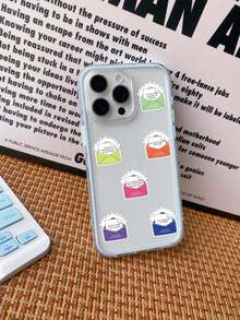 50PCS,Daily Dose Of Happiness Stickers,PVC Material,Creative And Aesthetic Design Sticker,Each One Is Different,Suitable For Mobile Phone Cases, Tablets, Laptops, Suitcases, Cars, Notebooks, Handwritten Diaries And More. - 50pcs - View 6