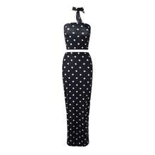 New Polka Dot Set Top Corset Short - Hitam - View 8