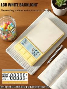 [Hot-Selling Gift] Precision Portable Electronic Scale, 1000g Capacity, LCD High-Definition Display, High-Precision Weighing For Jewelry And Medicine, With Timer And Multi-Unit Conversion Functions, Battery Powered (Batteries Not Included) - jewelry scales - View 1