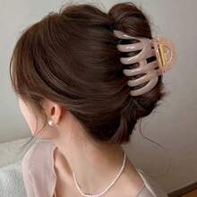 ヘアクリップ 9cm しっかりとまる クリップ バンスクリップ ヘアアクセサリー お風呂 シンプル オフィス レディース バナナクリップ 大人向け 韓風 可愛い 髪留め 髪飾り PC樹脂 軽量 - 写真の通り - チェックする 8