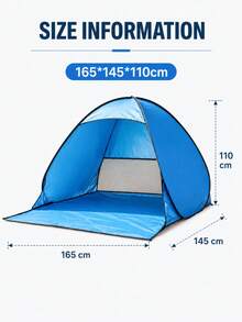 1 Stück/Set Rosa Pop-Up Strandzelt, UPF50+ UV-Schutz, tragbarer leichter Strandpavillon mit Bodenheringen, geeignet für Sommerstrandurlaube, Familienpicknicks, Outdoor-Camping und Musikfestivals - Mehrere Stile - Übersicht 4