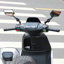 Spion Modifikasi Sepeda Motor, Spion Reflektif, Spion Gaya Bilah, Spion Anti-Silau Definisi Tinggi, Spion Keren, Spion Universal untuk Sepeda Motor Listrik, Spion Kokoh dan Tahan Lama, Spion Universal, Cocok untuk Modifikasi Sepeda Motor dan Sepeda Listrik - A - View 4