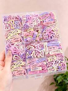 10/30/60pcs/Set Pink Purple Star Butterfly Hair Clips Set, Sweet Hair Accessories - Suitable For Girls And Women, Perfect For Daily Wear And Back To School Season - Multicolor - View 2