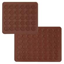 48-Cavity Silicone Macaron Baking Mat, Reusable Silicone Chocolate Muffin/Cookie Mold - Multicolor - View 11