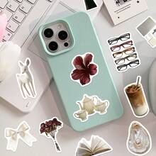 60pcs Clean Girl Office Lady Stickers Decals For Laptop Scrapbook Skateboard Helmet Guitar DIY Aesthetic Stickers - 1 Set - View 10