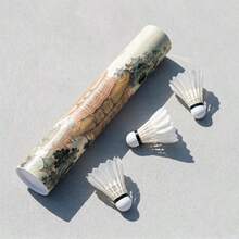 Chinese Classic Series - 12pcs Badminton Shuttlecocks, Wind-Resistant, High-Speed, Durable And Stable Flight, Suitable For Backyard Or Competition - White - View 11