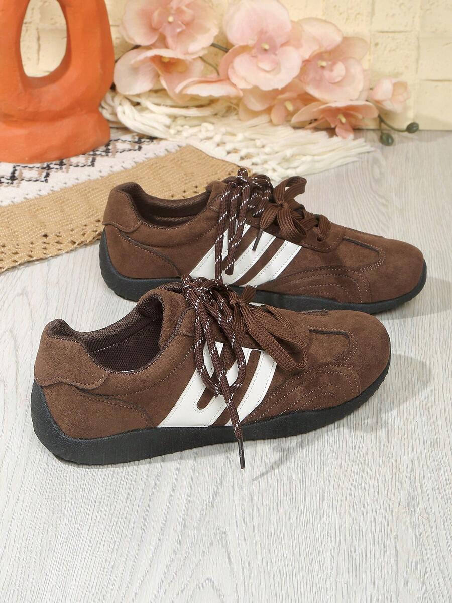 Women's New Anti-Slip Comfortable Lightweight Sports Casual Sneakers - Brown - View 1
