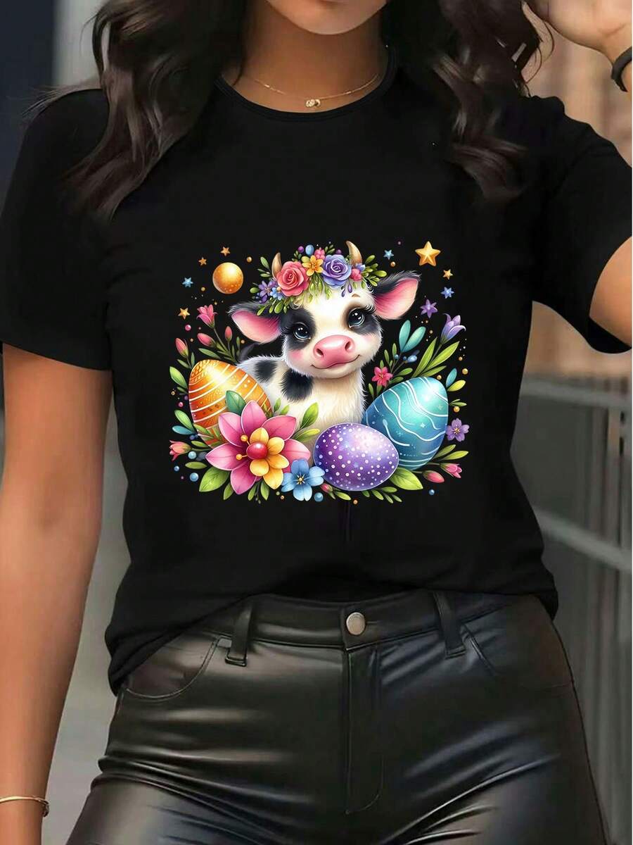 Women T-Shirts - Black - View 1