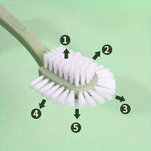 1pc Multi-Angle Shoe Cleaning Brush, Made Of Polyester Fiber In Multiple Colors, Multipurpose Tool For Laundry And Shoe Cleaning, Also Suitable For Household Cleaning - A - View 7