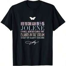 Dolly Parton Premium T-Shirt With Greatest Hits - Friendly - 黑色 - 查看 1