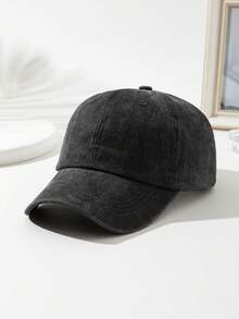 1pc Retro Printed Washed Distressed Soft Top Baseball Cap, Unisex Casual Sun Hat Baseball Cap, Suitable For Daily Wear And Outfit Matching - A - View 38