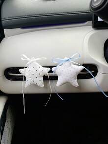 Cute Polka Dot Five-Pointed Star Car Air Vent Clip, Car Interior Decoration, Car Accessories - Five-pointed Star - View 2