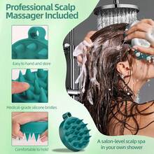 Rosemary Scalp Scrub & Exfoliator - For Fuller-Looking Hair - Sea Salt & BHA Scalp Treatment With Silicone Massage Brush - Deep Cleansing For Oily Roots - Rosemary - View 3