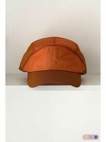 Gorra de camionero de malla transpirable, bordado de letras de bloque de color minimalista, gorra de béisbol unisex, versátil para exteriores de verano, adecuada para todas las estaciones - Multicolor - Ver 10