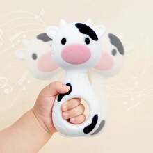 1pc Cow Silicone Rattle Toy, Maraca Shaker Toy, Christmas Halloween Thanksgiving Gift - Multicolor - View 7