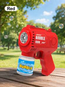 Children's Fully Automatic Bubble Gun, 26th Year Model. Automatic Bubble Blowing Machine, With Leak-Proof Design. Portable Electric Bubble Toy, Suitable As A Gift For Boys And Girls At Birthday Parties. (Without Batteries And Without Bubbles) - Multicolor - View 10