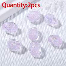 2 piezas de cuentas de vidrio con remolino multicolor, materiales de accesorios para hacer joyas DIY, collar, pulsera, aretes, cuentas hechas a mano - Cuentas de colores para hacer una noria - Ver 10