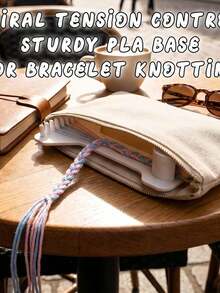 1 buah Bingkai Kepang Tali DIY, Alat Anyaman Buatan Tangan Tahan Lama, Pembuat Gelang Paracord yang Dapat Diatur dan Alat Anyaman Gelang Persahabatan, Set Alat Pembuatan Gelang Dewasa dengan Kontrol Ketegangan Spiral, Cocok untuk Kerajinan dan Pembuatan Perhiasan - beraneka warna - View 6