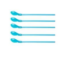 Reusable 2-In-1 Straw Spoon With Cleaning Brush, Detachable Stirring Spoon For Milkshakes & Ice Cream Sundaes, Candy Color Kitchen Utensil (5/10/15/20/30 Pcs Set) - Multicolor - View 17