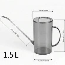 2件套喷头+浇水壶：手持长嘴浇水壶配喷头，采用耐用塑料材质制成。四季皆宜，非常适合园艺维护、浇水和植物养护。是节日送礼的理想之选。 - 灰色 - 查看 5