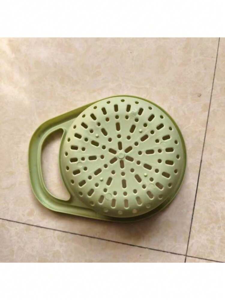 1pc Kitchen Double Layer Colander Basket Fruit And Vegetable Washing Basin Multifunctional Plastic Basket For Washing And Draining - One Size - View 6