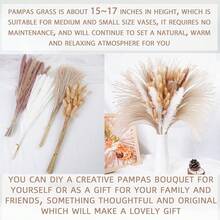 25-100pcs Artificial Rabbit Tail Grass Spring Decor - Bohemian Style Faux Reed Grass, Suitable For Vases, Weddings, Gardens, Valentine's Day, Home Living Room Office Decoration - BYFT-mix - View 4