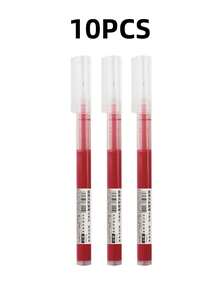 10/20pcs Quick-Dry Water-Based Gel Pens, 0.5mm Black/Blue/Red Ink, School/Office Essential, Back To School Season - One Size - View 13
