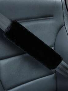2 Peças Almofadas de Ombro para Cinto de Segurança de Carro em Lã Sintética, Capas Protetoras de Cinto de Segurança Macias e Felpudas para Todas as Estações, Decoração Anti-Desgaste para Interior de Carro - A - Visão 10