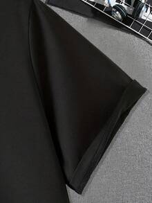 Chemise élégante et confortable pour hommes, tenue décontractée d'été pour l'extérieur pour hommes, vêtements pour hommes, hauts pour hommes. 7VIW - Noir - Voir 3