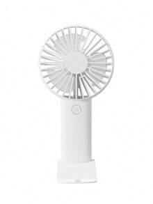 Mini USB Rechargeable Handheld Fan With Phone Holder Base, Portable Desktop Small Fan, Essential For - B - View 12