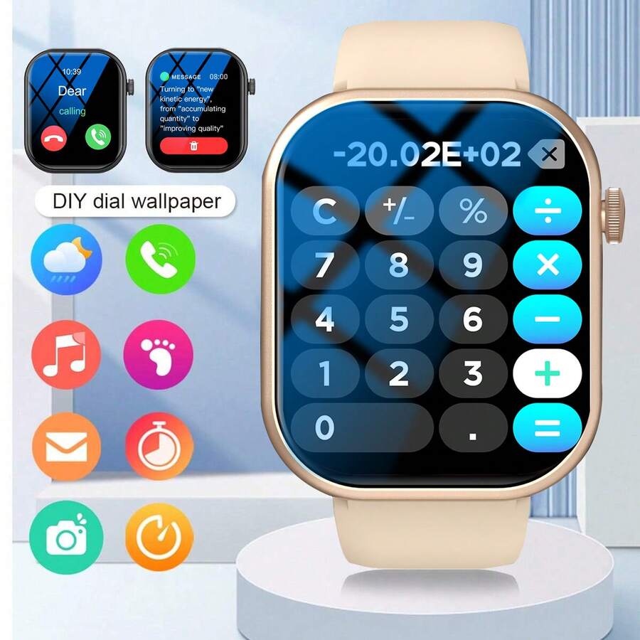 Smart Watch, Wireless Calling /Dial, Multi -Sport Mode, Calling Reminder And Rejection,Information Reminder,SMS Reminder,For IPhone/Andriod - Multicolor - View 1