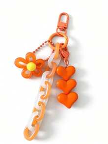 1pc Acrylic Flower Chain Bohemian Style Bag Charm Accessory, Creative Fresh Keyring Keychain Bag Decor, Best Friend Sister Gift, Party Favor - Multicolor - View 17