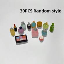 迷你創意仿真化妝品香水眼影唇膏 DIY 景觀裝飾配件 樹脂桌面擺件 娃娃屋裝飾 女性生日禮物 - 圖片色 - 查看 11