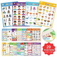 Lachilly English Learning Poster Classroom Decoration Poster Classroom English Vocabulary Learning Teaching Aid Home School Classroom Resource Educational Toy - Multicolor - View 3