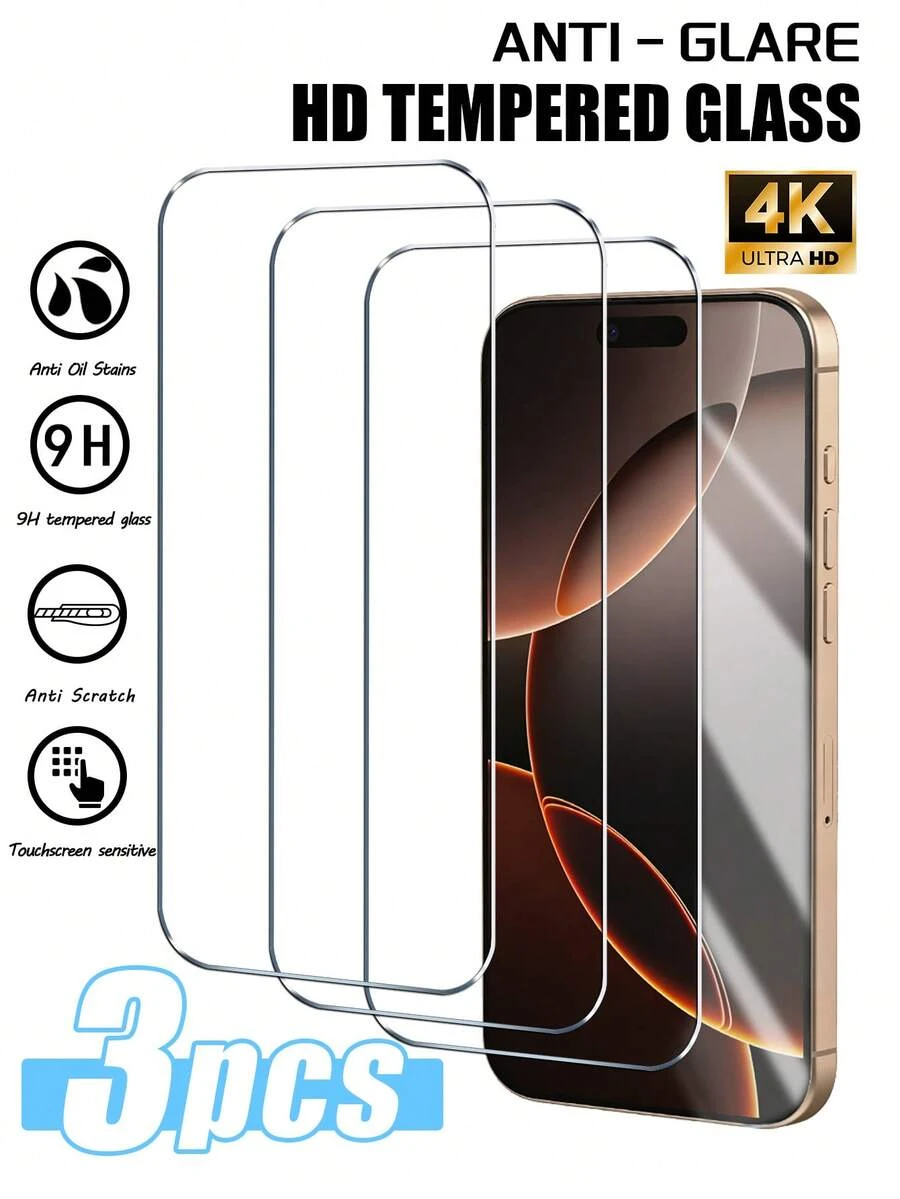 Gorilla Hero 3pcs High-Definition Transparent Protective Film For Phones, High-Hardness Material Effectively Resists Daily Wear And Tear, Hard To Leave Scratches When Stored In Backpacks Or Contact With Hard Objects. High-Transparency Soft Design Makes Screen Content Clear And Delicate, Reducing Eye Fatigue During Long-Term Viewing. Compatible With IPhone UItra And Other Models.
