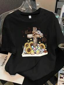 Halloween Graphic T-Shirt - Black - View 1