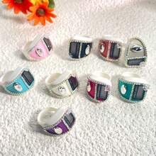 New Rhinestone Electronic Ring Prayer Bead Counter, Multiple Colors Available, Compact And Exquisite, Easy To Operate, Suitable For Men And Women, Wide Application For Daily Prayer, Business Activities, Knitting Counting, Traffic Counting, Sacrifice Festival Gifts And More - Multicolor - View 9