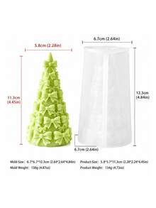 Christmas Tree Bow Candle Silicone Mold, DIY Holiday Aromatherapy Model, Party Tabletop Decor Ornament, Creative Christmas Gift - Bowknot Mold - View 8