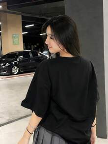 Women T-Shirts - Black - View 3