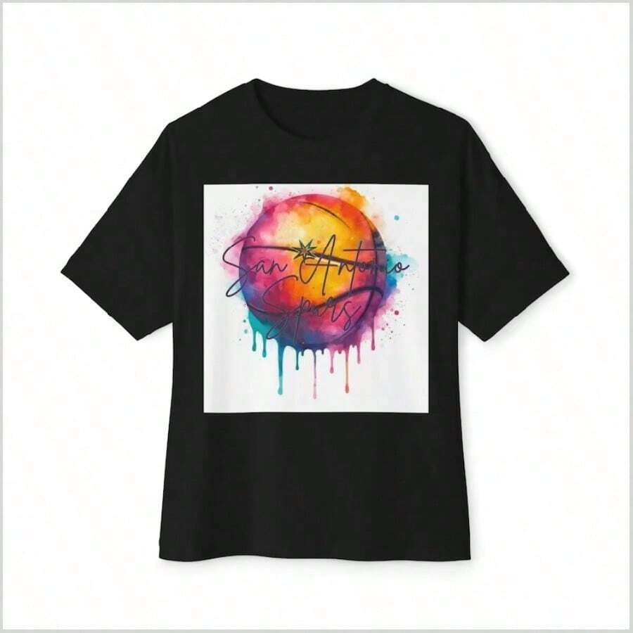 Cloud-Like Comfort Women's Premium Tee, Lightweight Buttery Soft FabricThe S.A.- Fiesta Shirt, San Antonio Basketball Tee, Color S Shirt - 黑色 6 - 查看 1