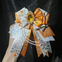 1 pajarita bonita, 12 colores, producto terminado hecho a mano, Cosplay de bidimensional, decoración de exposición de anime, pajarita de decoración de soporte de celebridades U53E - Dd-Mxz-Lshdj-Zangq - Ver 14