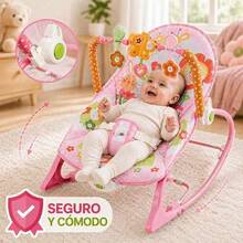 Baby Bouncers, Jumpers & Swings - Pink - View 1